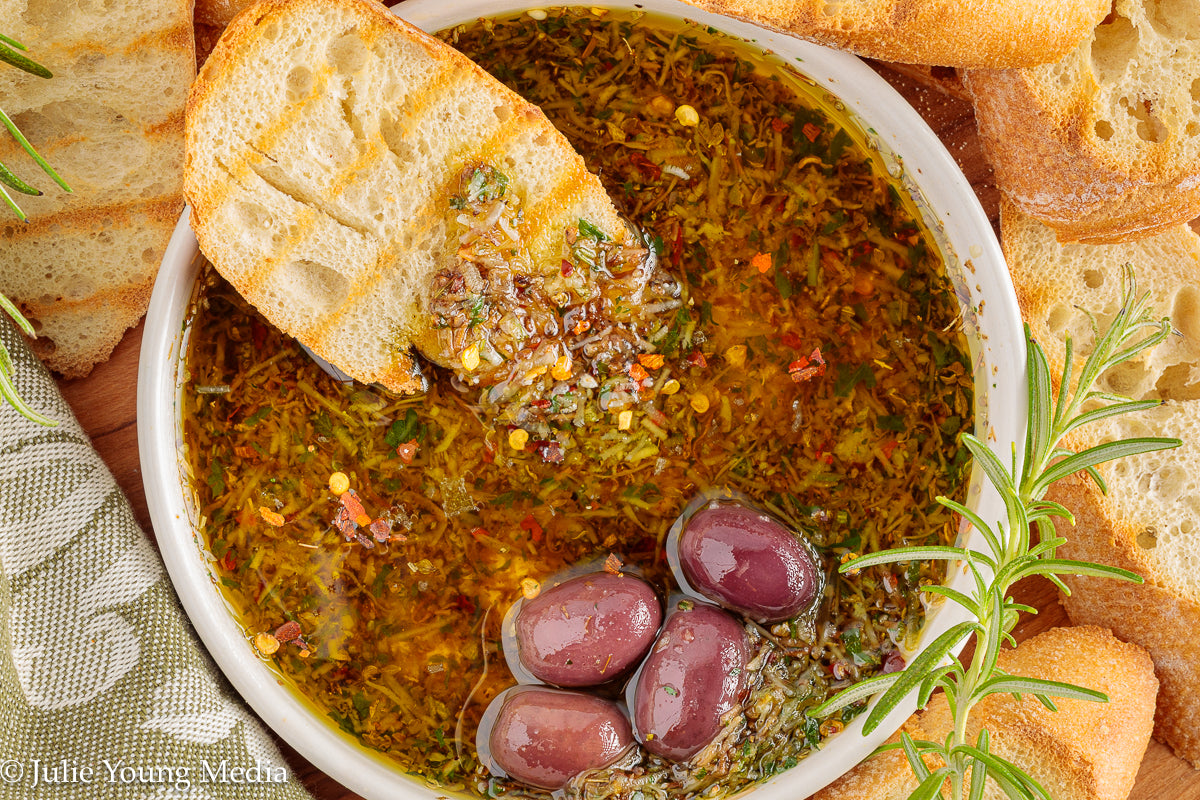Tuscan Herb and Parmesan Olive Oil Dip