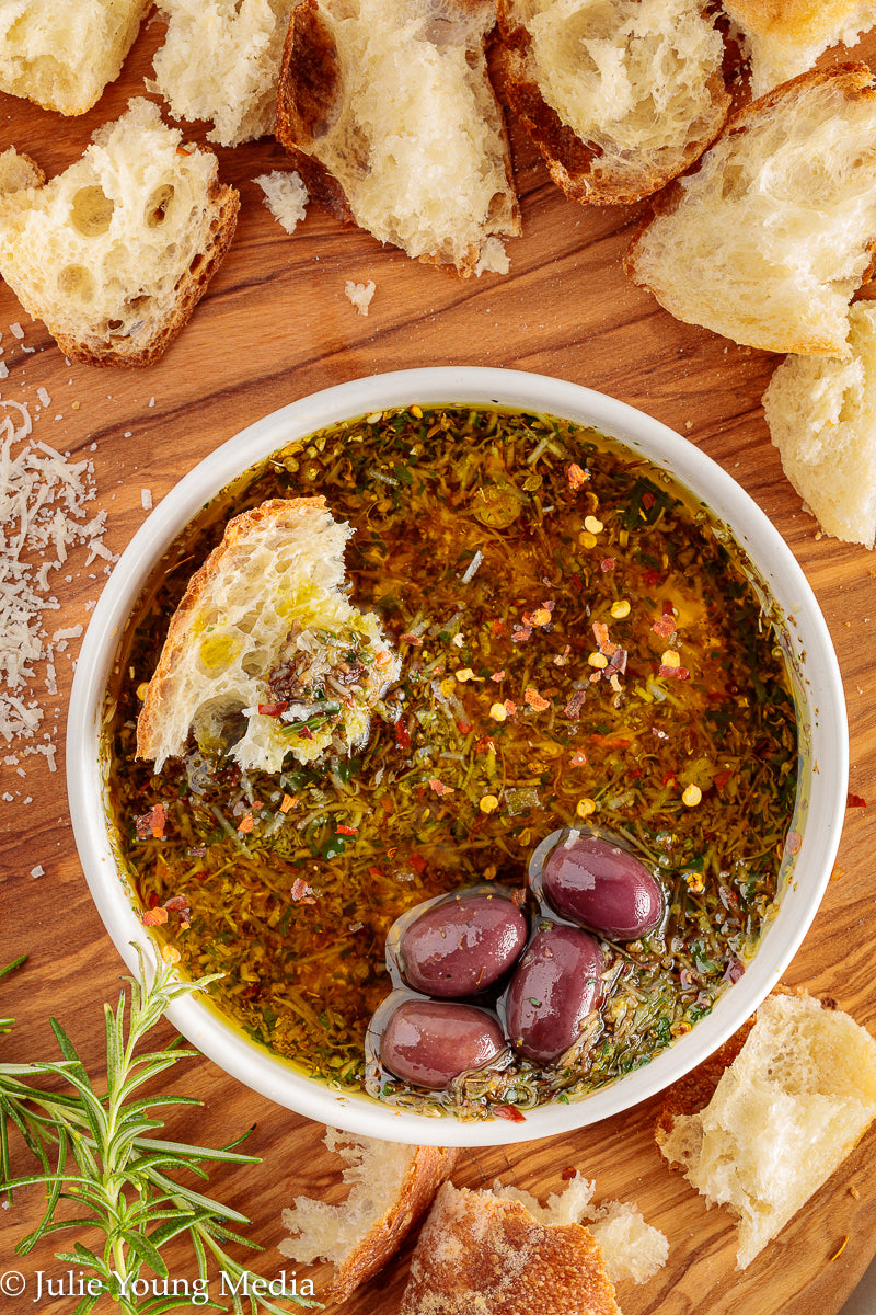 Tuscan Herb and Parmesan Olive Oil Dip