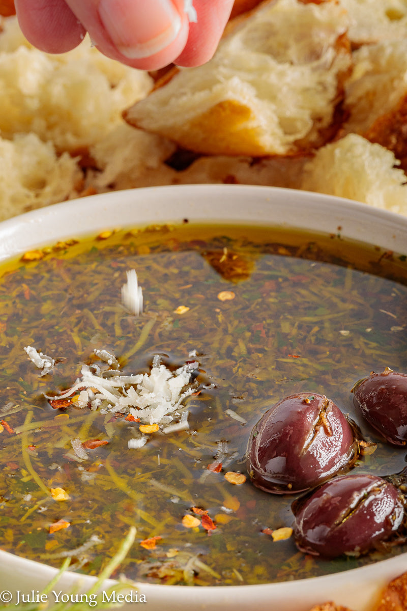 Tuscan Herb and Parmesan Olive Oil Dip