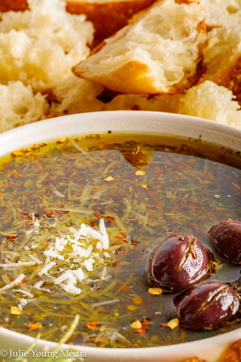 Tuscan Herb and Parmesan Olive Oil Dip