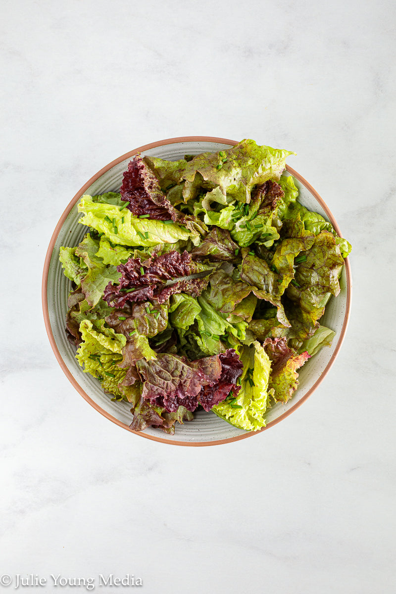 Wilted Lettuce Salad with Hot Bacon Dressing ("Killed Lettuce")