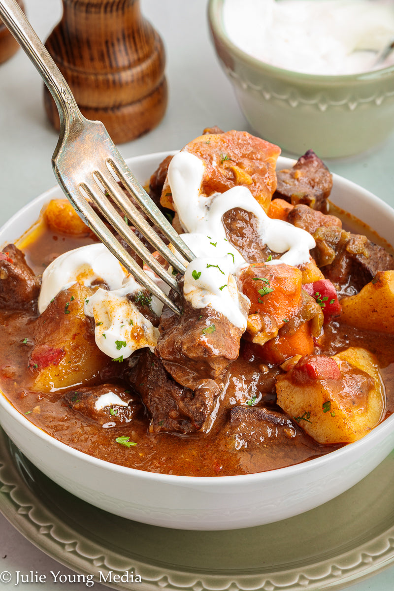 Beef Heart Goulash