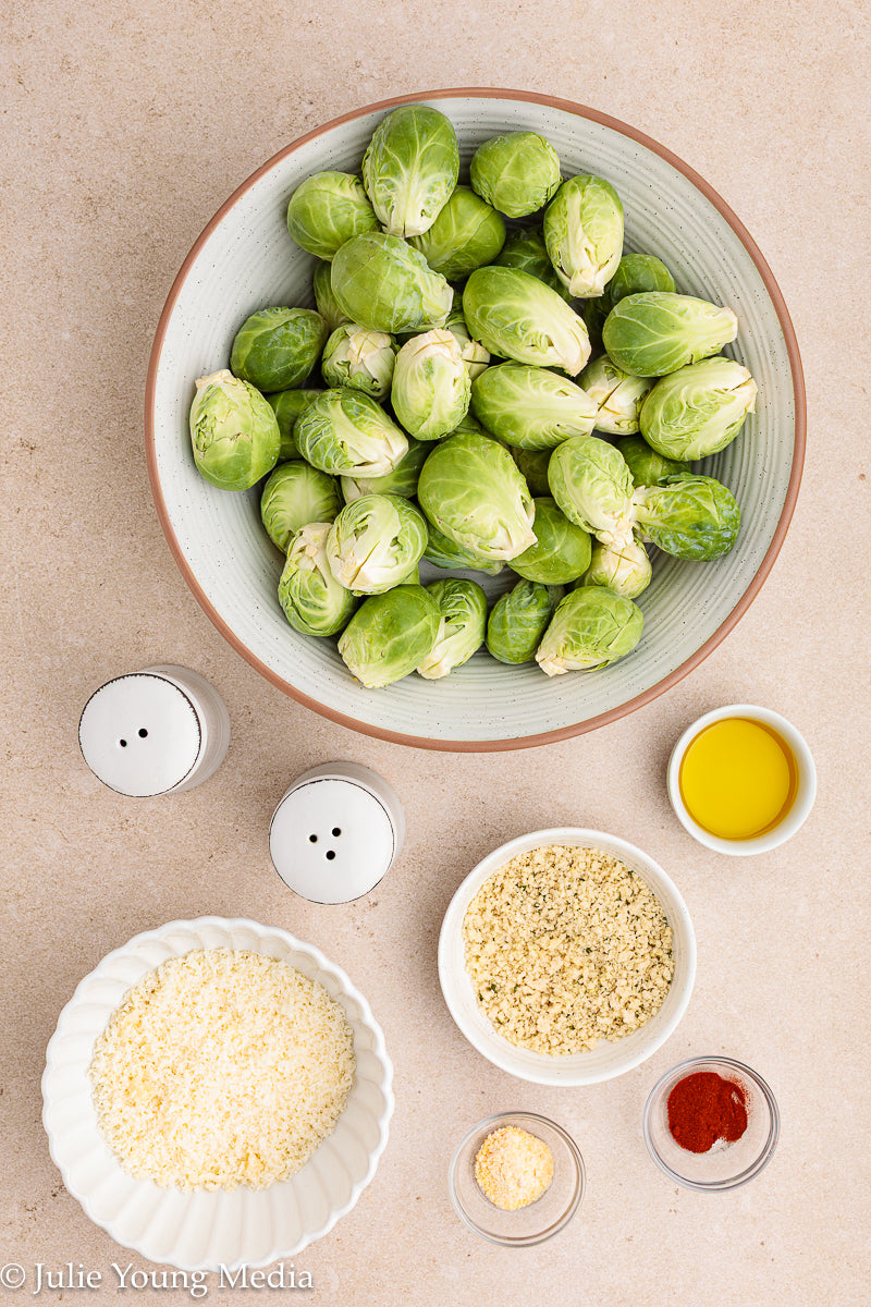 Crispy Smashed Parmesan Brussels Sprouts