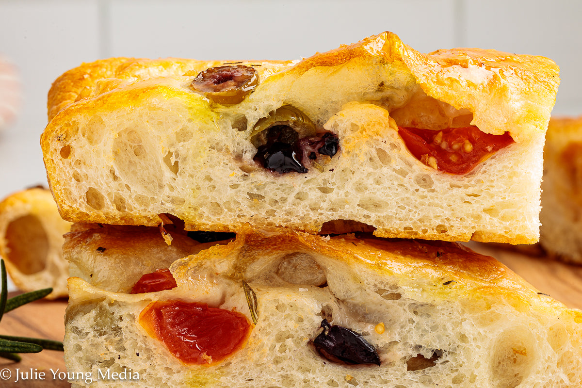 Olive and Cherry Tomato Focaccia