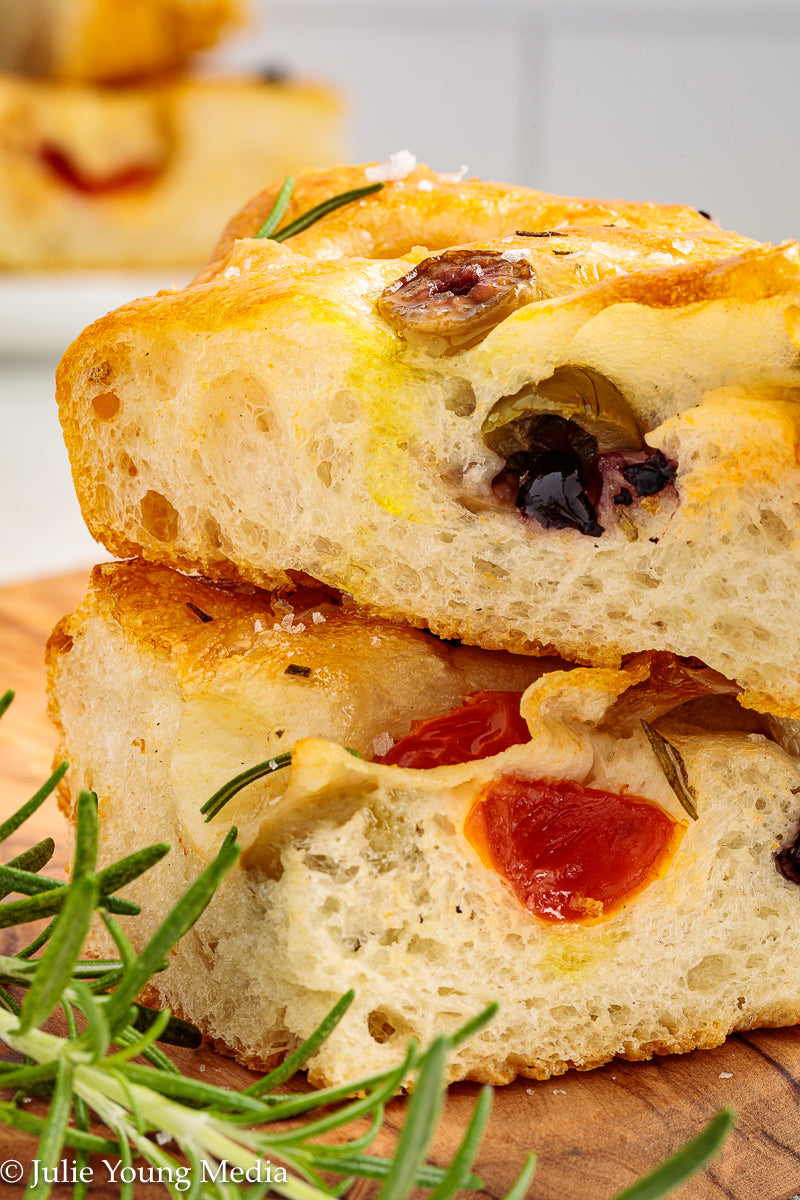 Olive and Cherry Tomato Focaccia